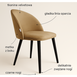 Krzesło obrotowe Colin BL06 – czarna podstawa, styl i wygoda