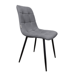 Krzesło FOX z przeszyciem czarne nogi BL14 – stylowe