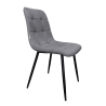 Krzesło FOX z przeszyciem czarne nogi BL14 – stylowe