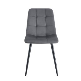 Krzesło FOX z przeszyciem czarne nogi BL14 – stylowe