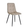 Krzesło FOX z przeszyciem czarne nogi MG06 – nowoczesne