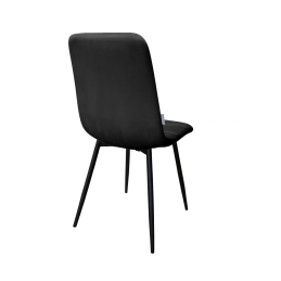 Krzesło FOX z przeszyciem czarne nogi MG19 – elegancja