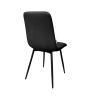 Krzesło FOX z przeszyciem czarne nogi MG19 – elegancja