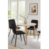 Krzesło FOX z przeszyciem czarne nogi MG19 – elegancja