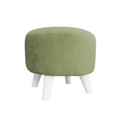 Pufa ALA Bunny czarna noga – miękkie futerko 40 cm