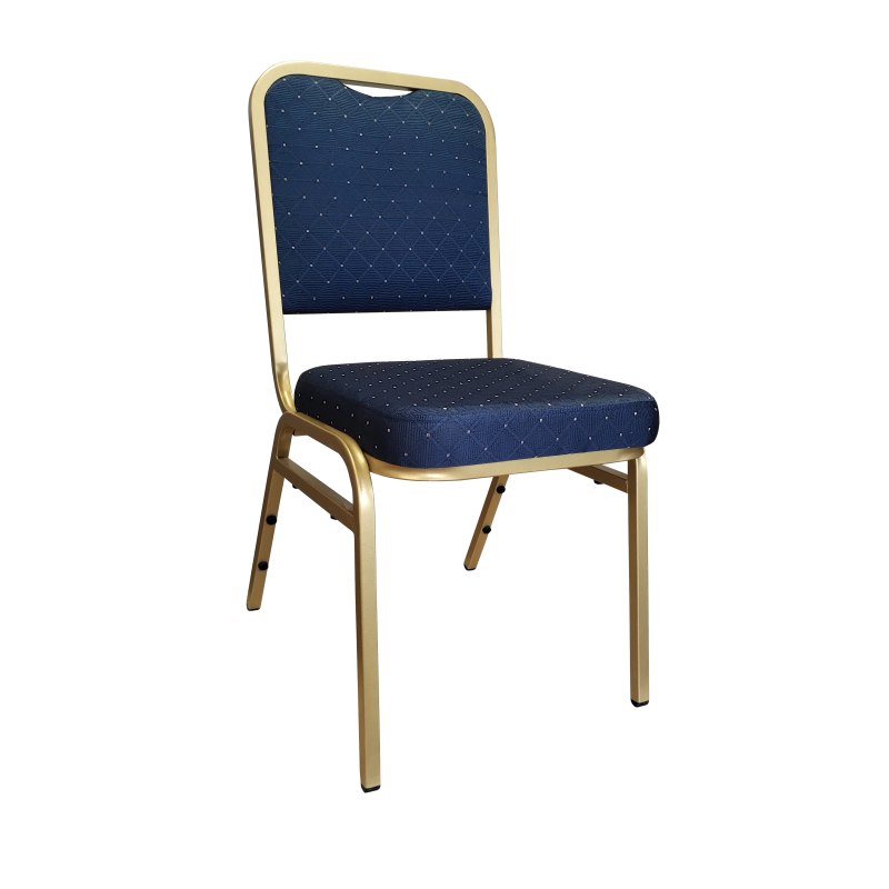 Krzesło Marco tkanina Dot bankietowe konferencyjne stelaż metalowy