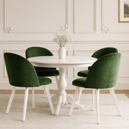 Krzesło Colin noga metalowa tkanina Vogue