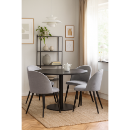 Krzesło Colin noga metalowa tkanina Vogue