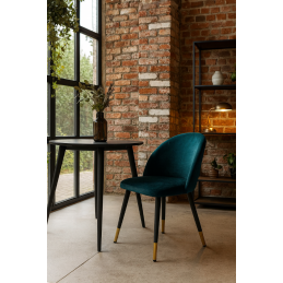 Krzesło Colin noga metalowa tkanina Vogue