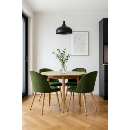 Krzesło Colin noga metalowa tkanina Vogue