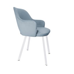 Krzesło Milano tkanina Welur noga metalowa