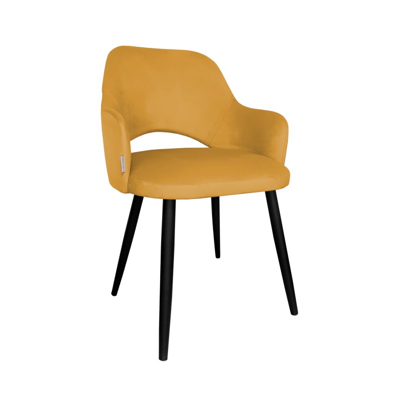 Krzesło Milano tkanina Welur noga metalowa