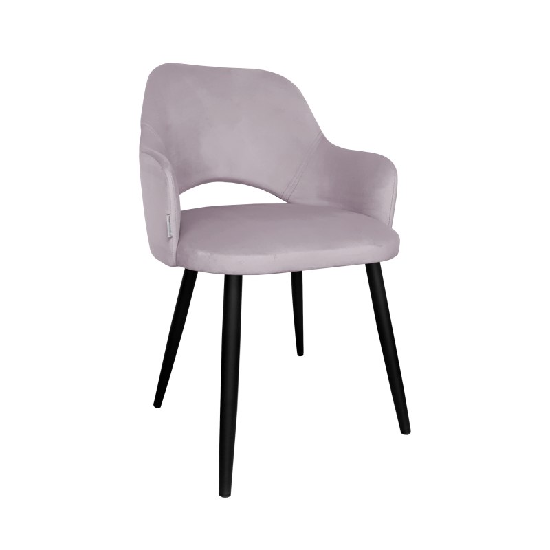 Krzesło Milano tkanina Welur noga metalowa