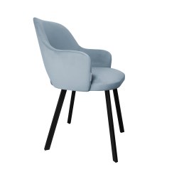 Krzesło Milano tkanina Welur noga metalowa