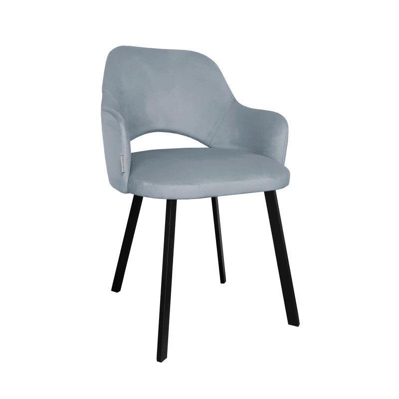 Krzesło Milano tkanina Welur noga metalowa