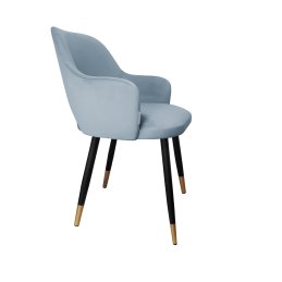 Krzesło Milano tkanina Welur noga metalowa