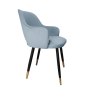 Krzesło Milano tkanina Welur noga metalowa