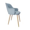 Krzesło Milano tkanina Welur noga metalowa