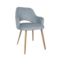 Krzesło Milano tkanina Welur noga metalowa