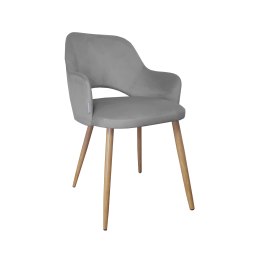 Krzesło Milano tkanina Welur noga metalowa