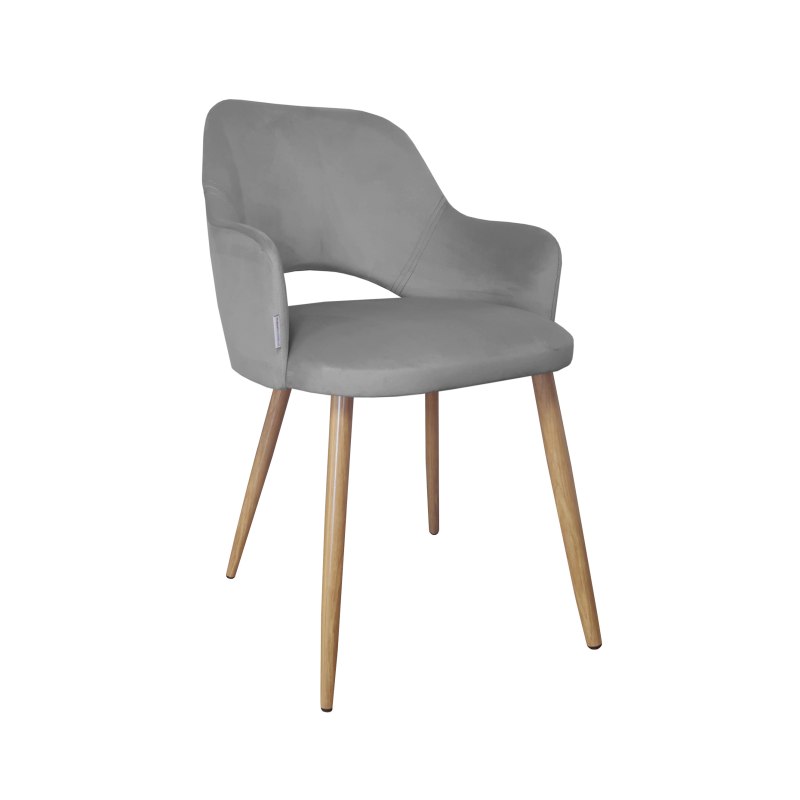 Krzesło Milano tkanina Welur noga metalowa