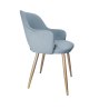 Krzesło Milano tkanina Welur noga metalowa