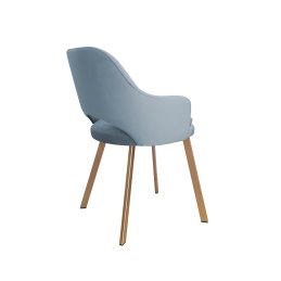 Krzesło Milano tkanina Welur noga metalowa