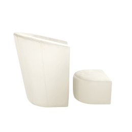 Fotel CLUB z podnóżkiem w tkaninie welur – turkusowy, elegancki fotel z podnóżkiem