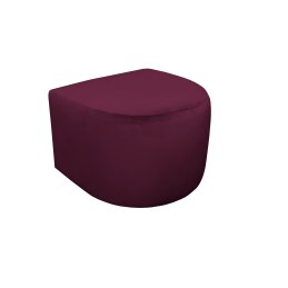 Fotel CLUB z podnóżkiem tkanina Welur