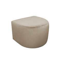 Fotel CLUB z podnóżkiem tkanina Welur