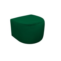 Fotel CLUB z podnóżkiem tkanina Welur