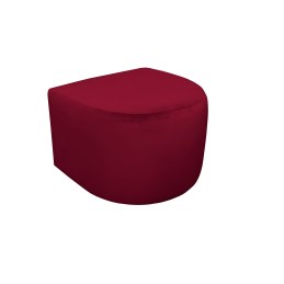 Fotel CLUB z podnóżkiem tkanina Welur