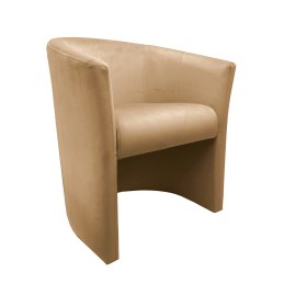 Fotel CLUB z podnóżkiem tkanina Welur