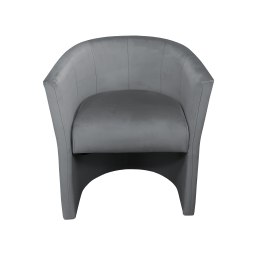 Fotel CLUB z podnóżkiem tkanina Welur