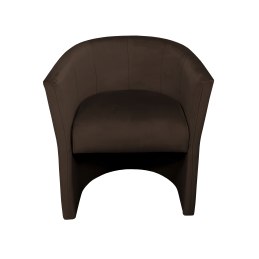 Fotel CLUB z podnóżkiem tkanina Welur