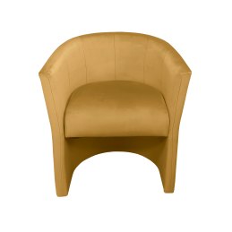 Fotel CLUB z podnóżkiem tkanina Welur