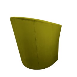 Fotel CLUB z podnóżkiem tkanina Welur