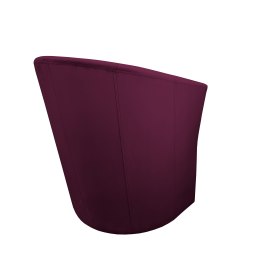 Fotel CLUB z podnóżkiem tkanina Welur