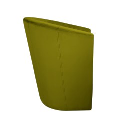 Fotel CLUB z podnóżkiem tkanina Welur