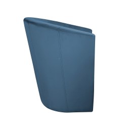 Fotel CLUB z podnóżkiem tkanina Welur