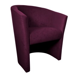 Fotel Club z podnóżkiem tkanina Mikrofaza