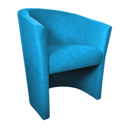 Fotel CLUB z podnóżkiem tkanina Mikrofaza – elegancja i styl