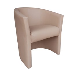 Fotel CLUB z podnóżkiem tkanina Eko skóra – elegancja i komfort