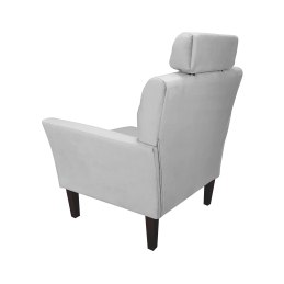 Fotel DENVER tkanina Welur noga drewniana