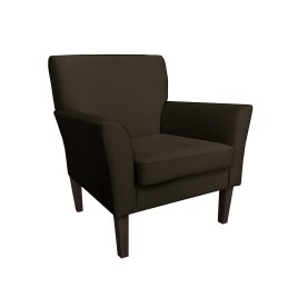 Fotel DENVER tkanina Welur noga drewniana