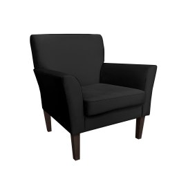 Fotel DENVER tkanina Welur noga drewniana