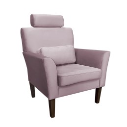 Fotel DENVER tkanina Welur noga drewniana