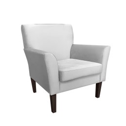 Fotel DENVER tkanina Welur noga drewniana