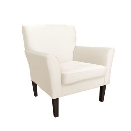 Fotel DENVER tkanina Welur noga drewniana – elegancki