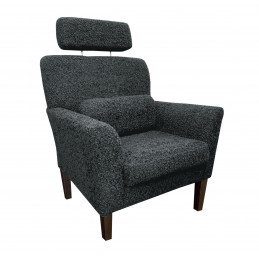 Fotel DENVER tkanina Rolf – elegancki z nogami venge